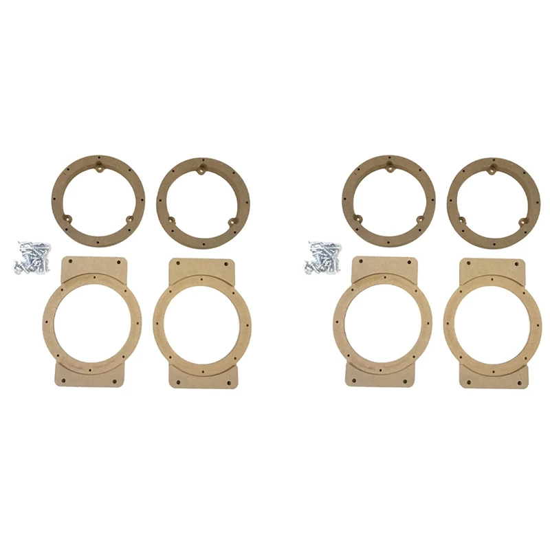 2X Car Speaker Spacer Wooden Speaker Mounts For Suzuki Jimny JB64 JB74 2018-2020 Car Audio Horn Refit Rings Mat Mount