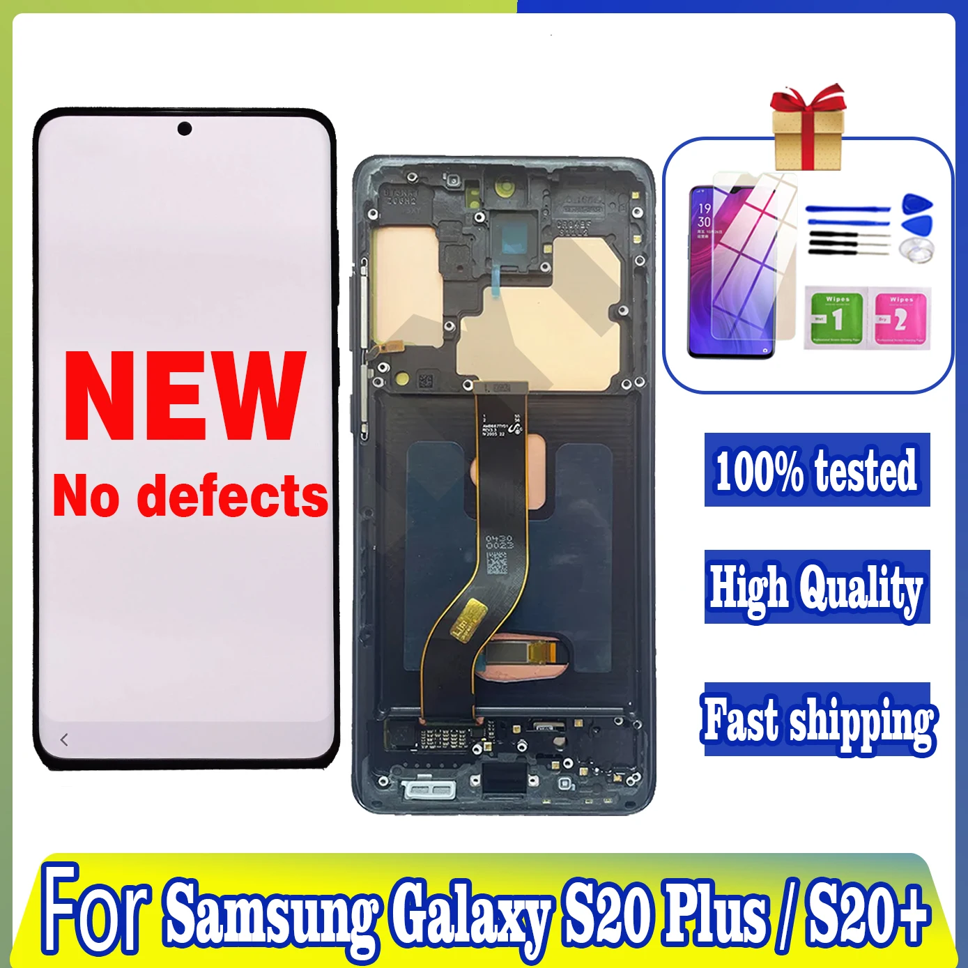 

6.7" For Samsung Galaxy S20 Plus LCD For Samsung S20+ G985F/DS G986B LCD Display Touch Screen With Frame Assembly