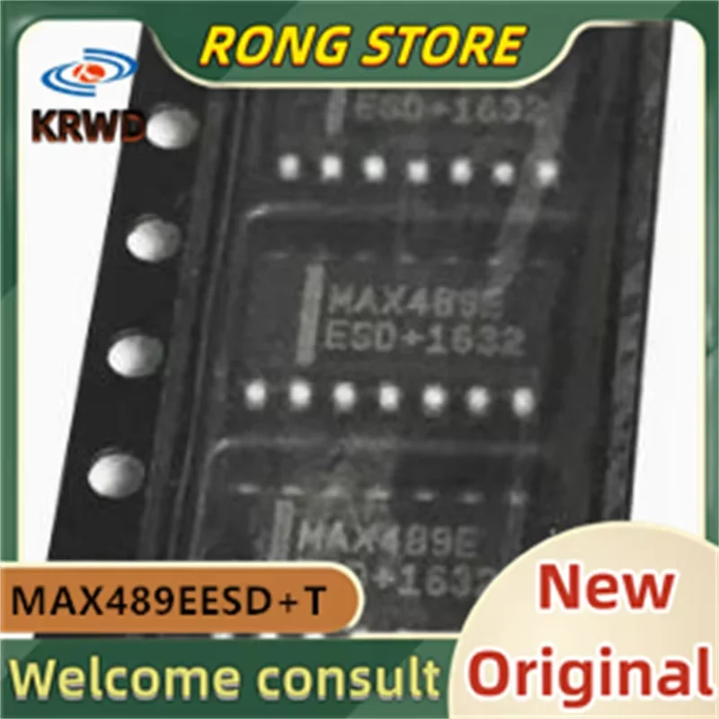 (5PCS) MAX489E MAX489EESD MAX489EESD+T  SOP14 New and Original Chip IC
