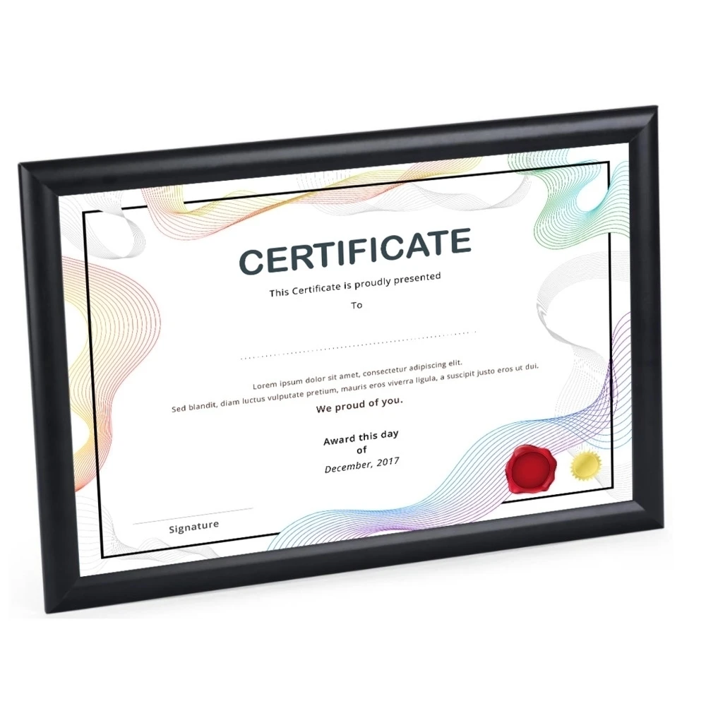 

A4 Metal Document Frames Certificate Frames for Wall Tabletop Display Degree Award