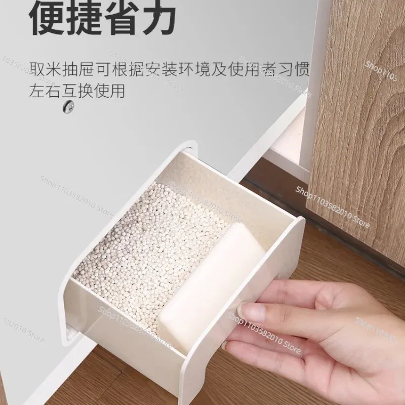 

Rice box household cabinet rice bucket kitchen storage box rice cabinet function type