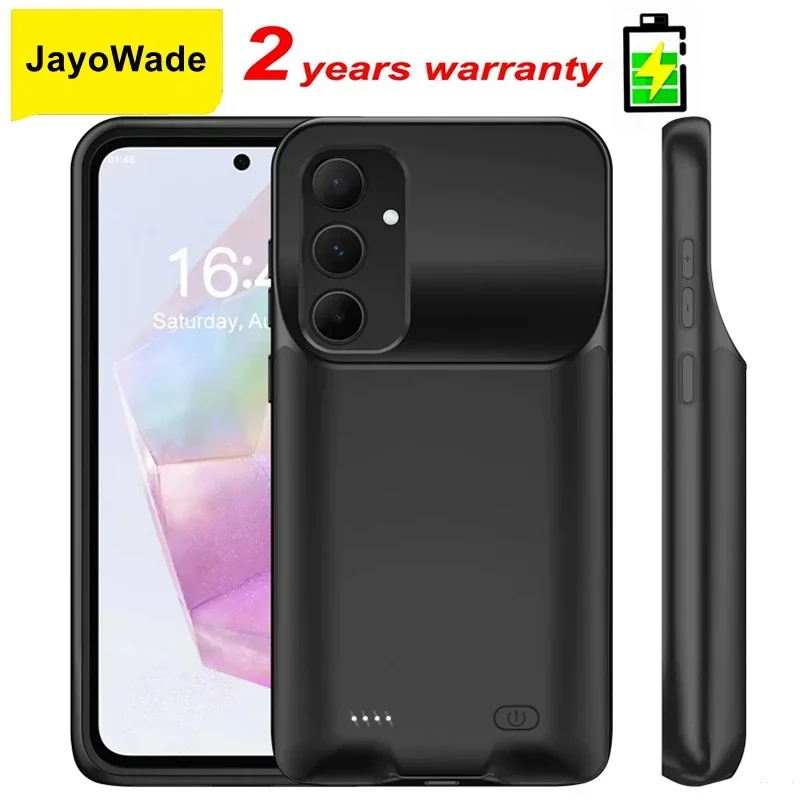 Factory New 10000mAh Cases Battery Charger Case for Samsung Galaxy A55 Charging Cover Portable Phone Battery Pack A55 Power BANK image 6