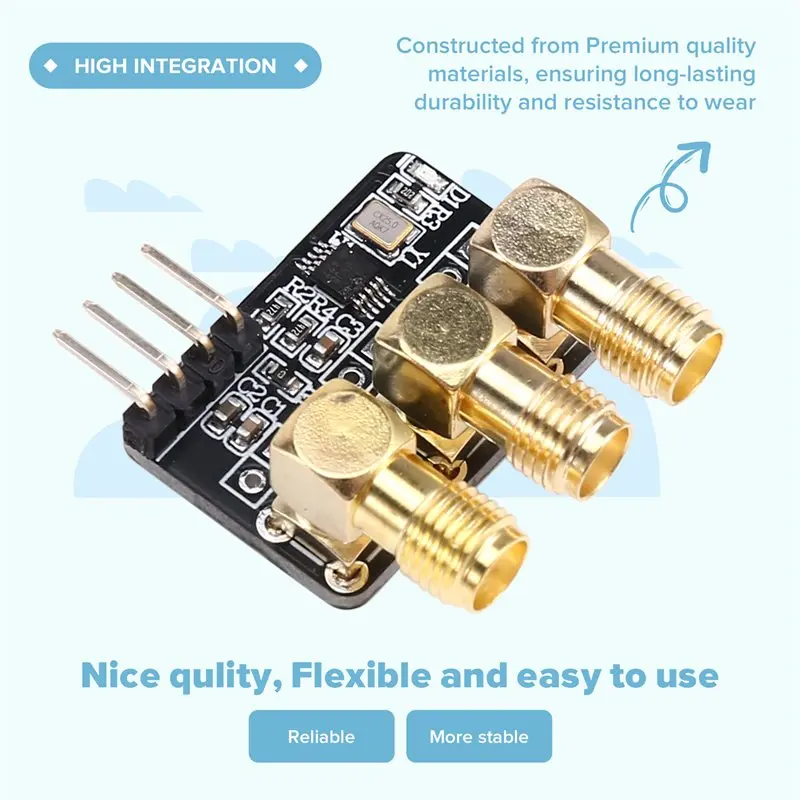 A99E-SI5351 Module, SI5351A-B-GTR Clock Generator, High-Frequency Signal Square Wave Frequency Generator