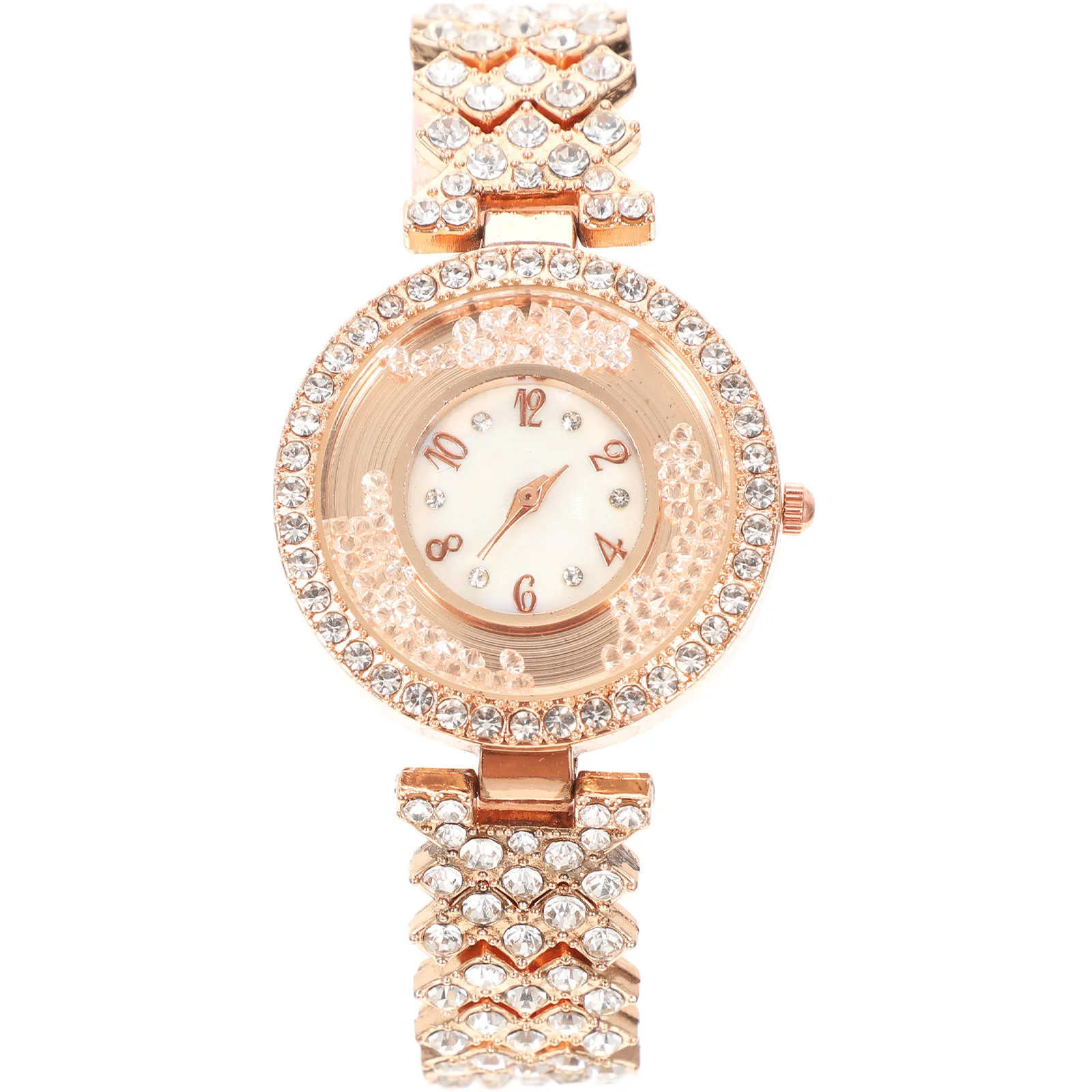 

Элегантные женские часы, инкрустированные стразами, нежное украшение на запястье, модные женские кварцевые часы, устойчивый к царапинам сплав