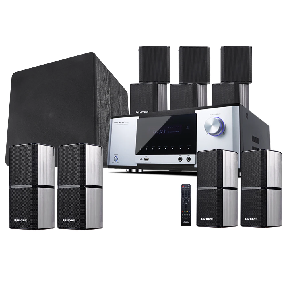 2025 hot sale 7.1DTS Mini Satellite Home Theater Sound System BT HD Digital Decoding Amplifier Surround Combined Speaker System