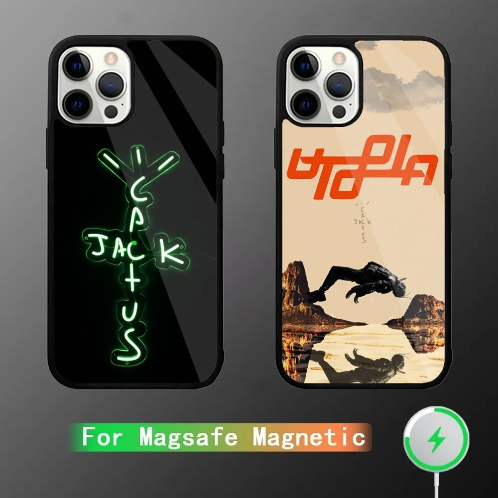 

T-Travis S-Scott Cactus J-Jack Phone Case For iPhone 15,14,13,12,11,Plus,Pro,Max Mini Magsafe Magnetic Wireless Charging