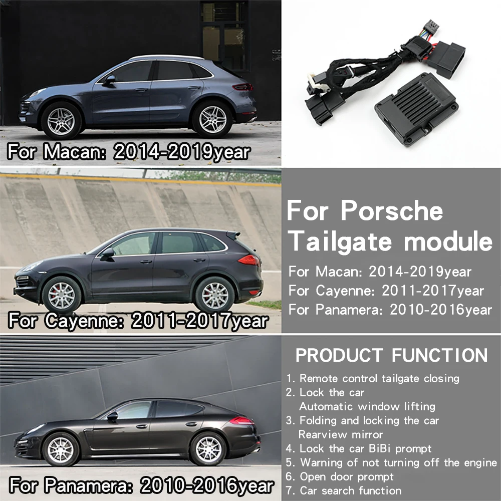 For Porsche smart window closing module new Cayenne Panamera MACAN one button window lifter electric tailgate