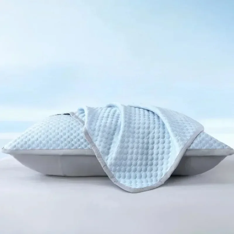 Summer Cooling Pillowcase Solid Color Ice Bean Bean Pillowcase Cool Feeling Air Conditioning Cover Washable  (No Pillow) 48x74cm image 5