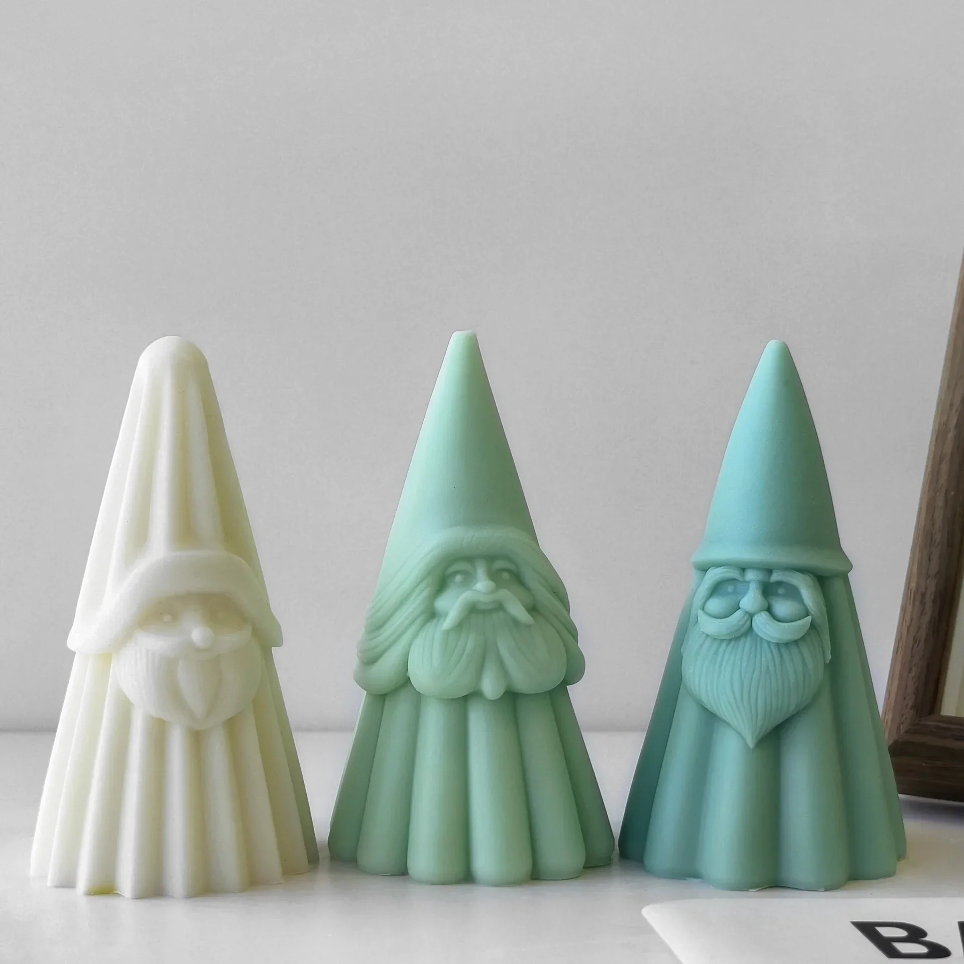 Christmas Santa Candle Silicone Mold Handmade Christmas dwarfs Mould  Xmas Resin Ornaments Mould Soap Mould