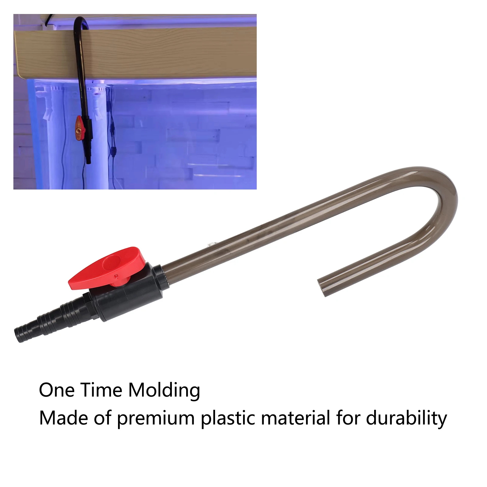 Fish  Water Filler Pipe Aquarium Water Filler Tube Wall Mounted Automatic Top Off Water Refiller Pipe for 3/8 1/2 3/4 Hose