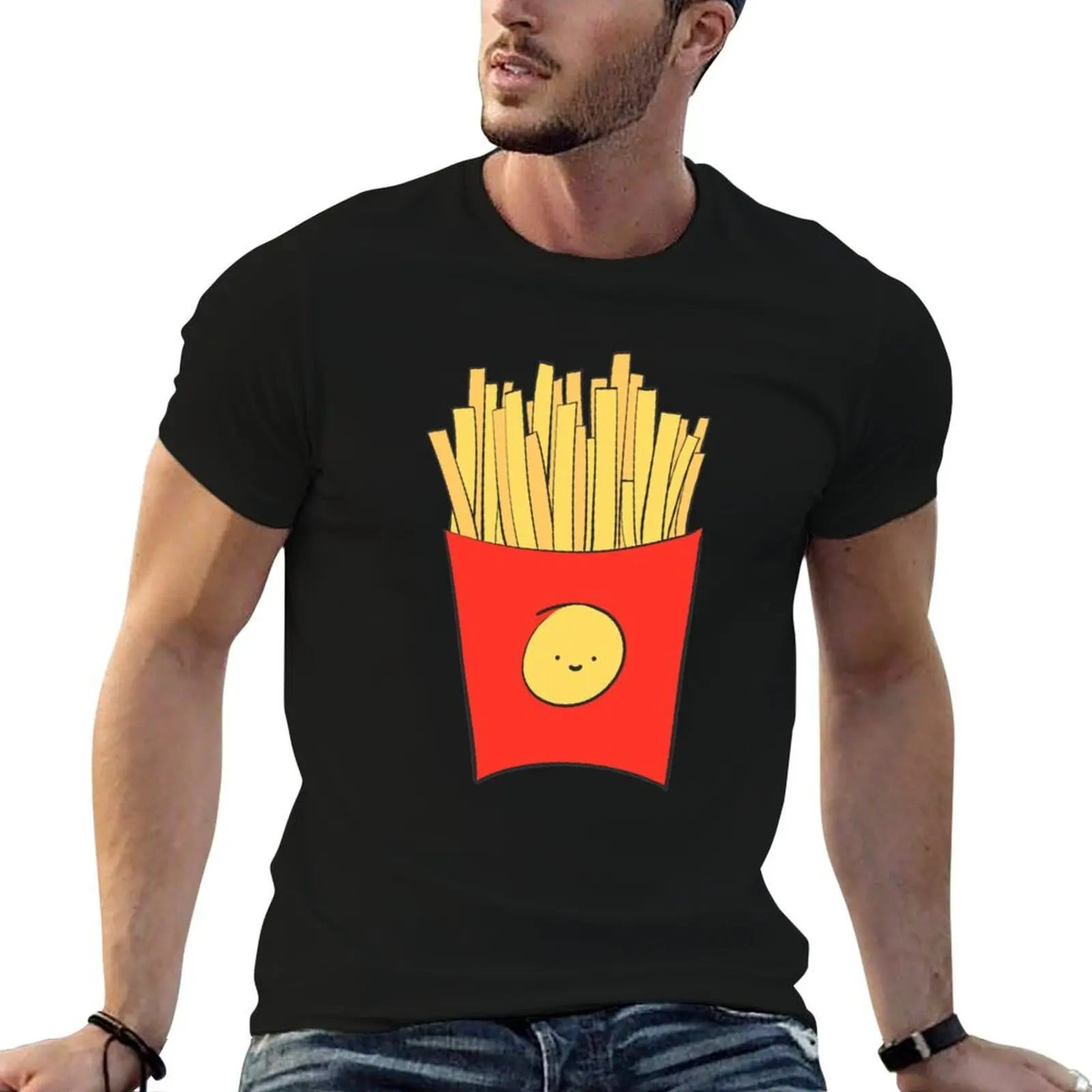 French Fries T-Shirt luxury t-shirt animal prinfor boys big and tall t shirts for men