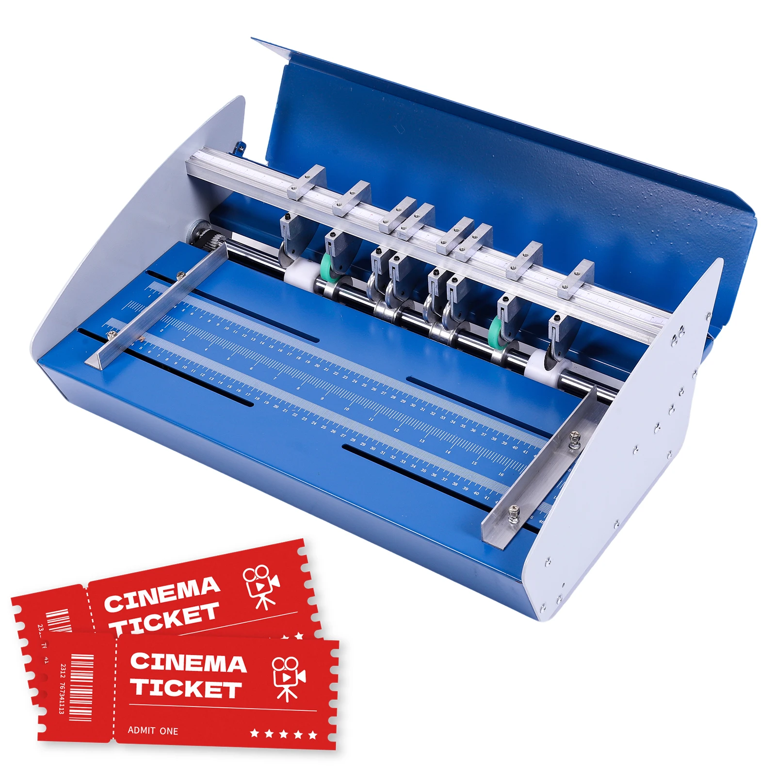 460mm 3 in 1 Creasing Machine with Scale Ruler Multi-Function Electric Creaser Scorer for Photos Documents Menus Envelopes Note