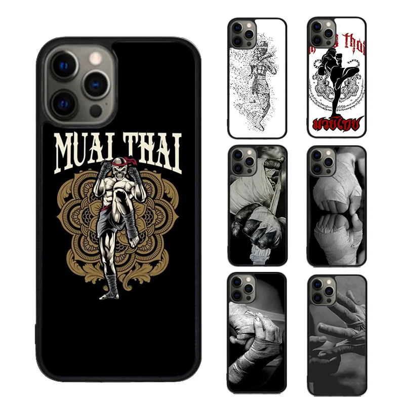 Muay Thai Kickboxing Fight Phone Case cover For iPhone SE2020 15 16 14 13 12 11 Pro Max Coque For Apple 8 PLUS 7 fundas