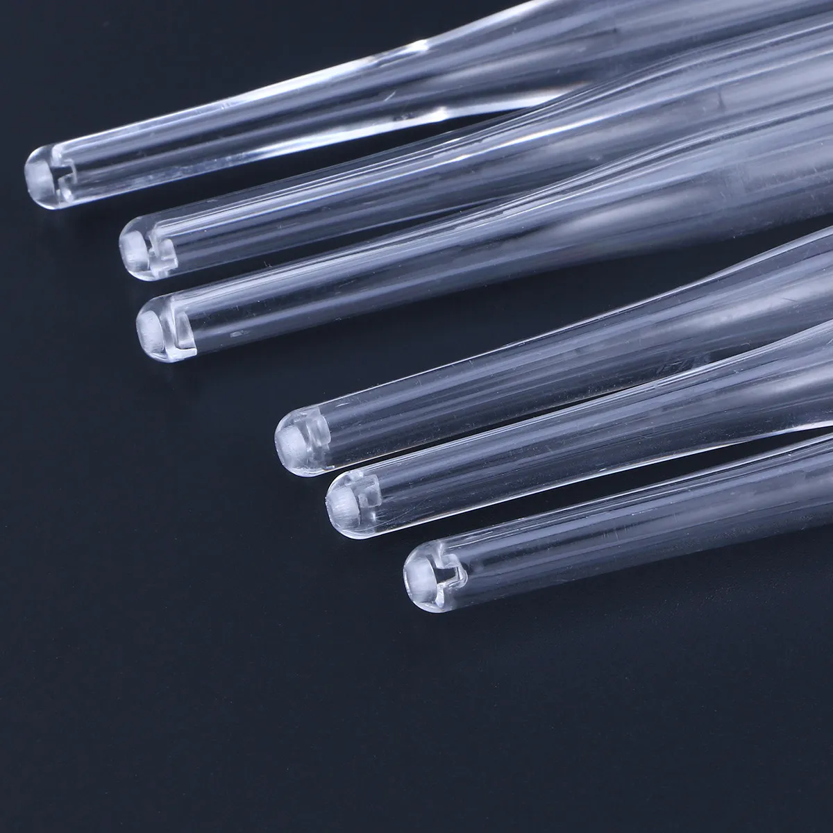 Crystal Rod Face Applicator 12pcs Transparent Mask Brush for DIY Facial Skincare Makeup Application Tools Replacement Set