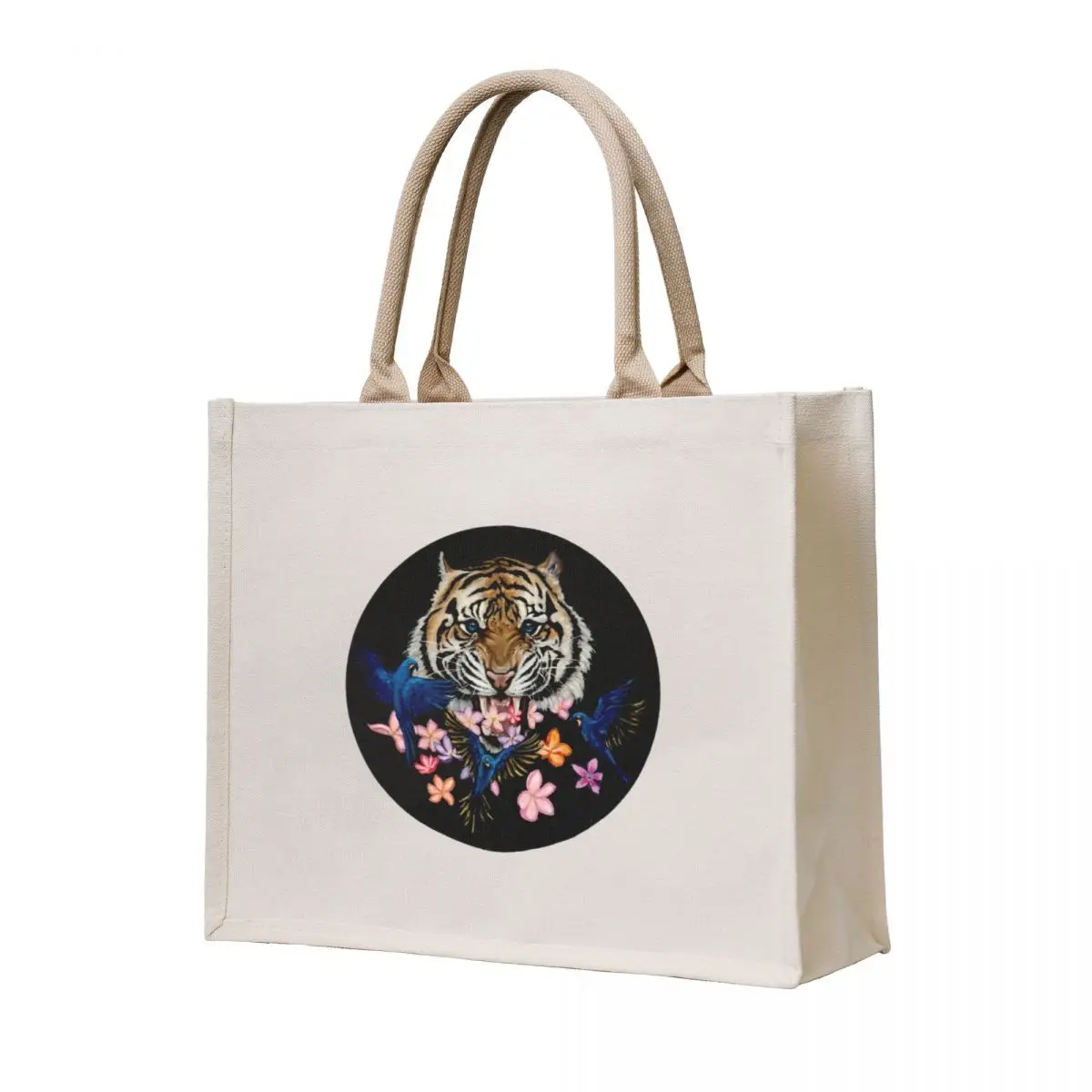 

Hyacinth Tiger Tote Bag reusable shopping bags Canvas custom canvas bag tote bag men