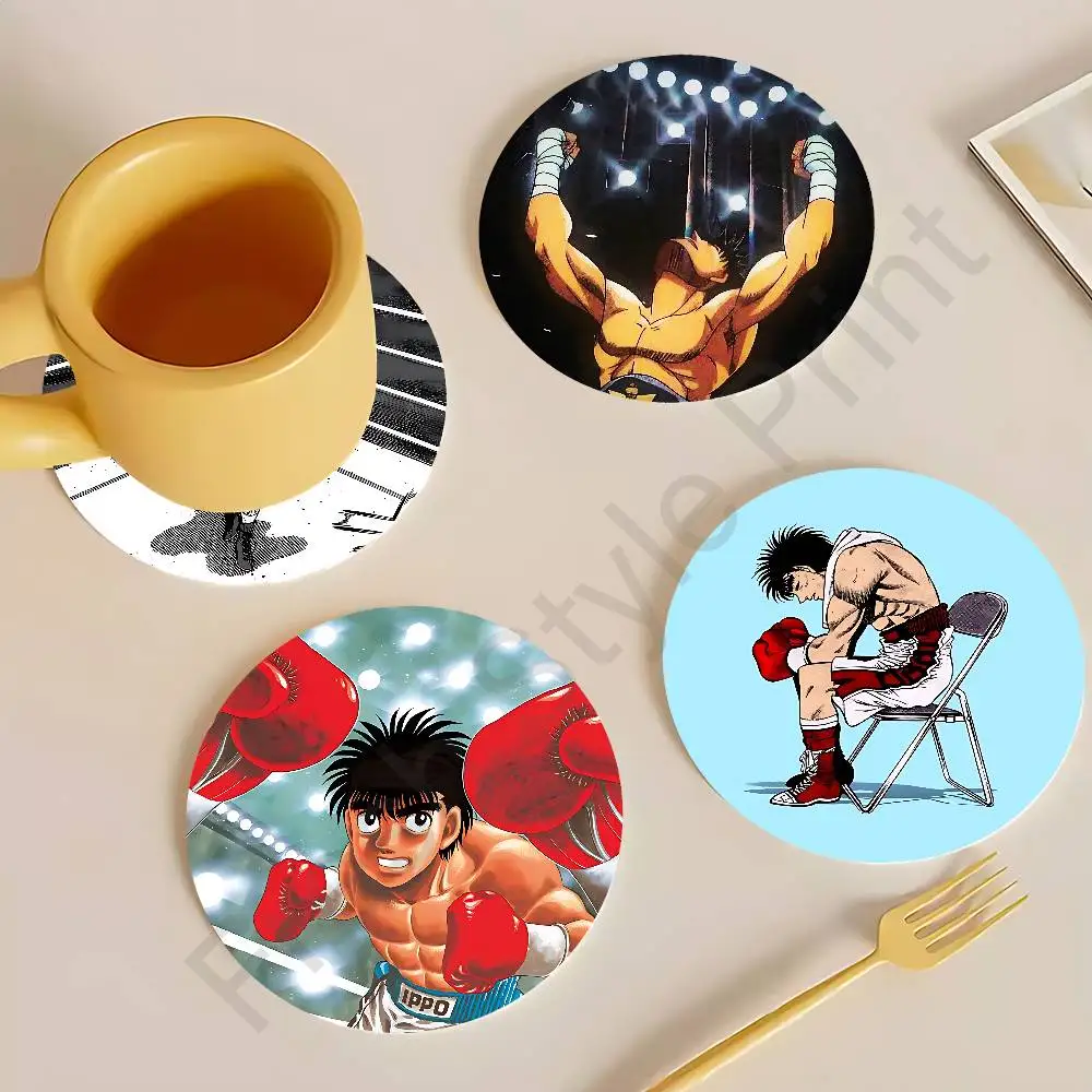 

H-Hajime no Ippo Makunouchi Round Wooden Coasters For Cute Design Suitable for Drinks Tea,Coffee Home Perfect Gift