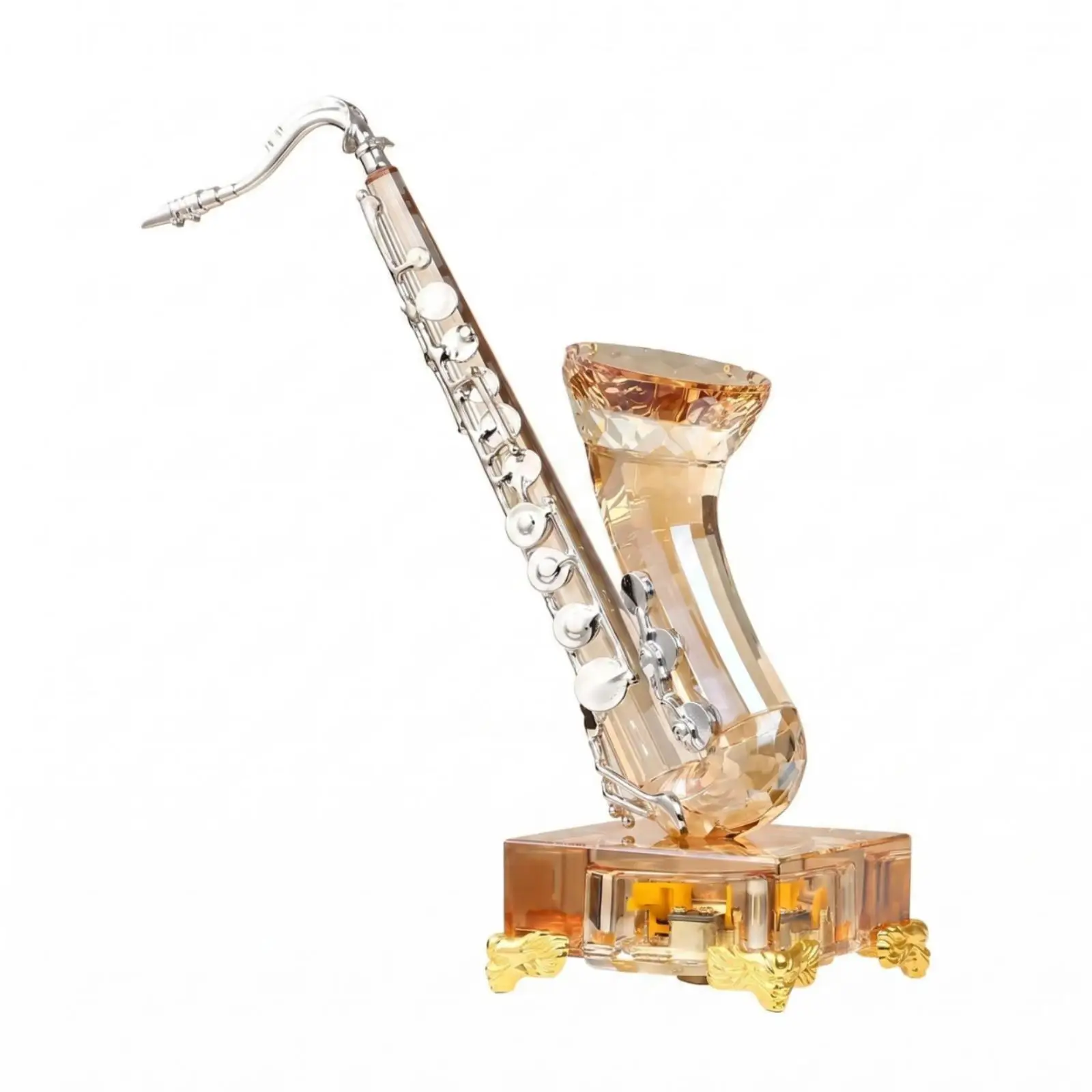 Saxophone Model Realistic Design Mini Saxophone Ornament Gift Idea Decorative