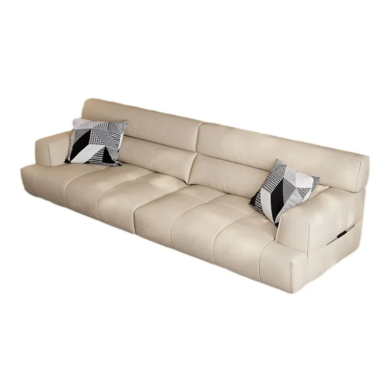 

Damascus, sofa, living room, modern, first layer cowhide, Italian, minimalist