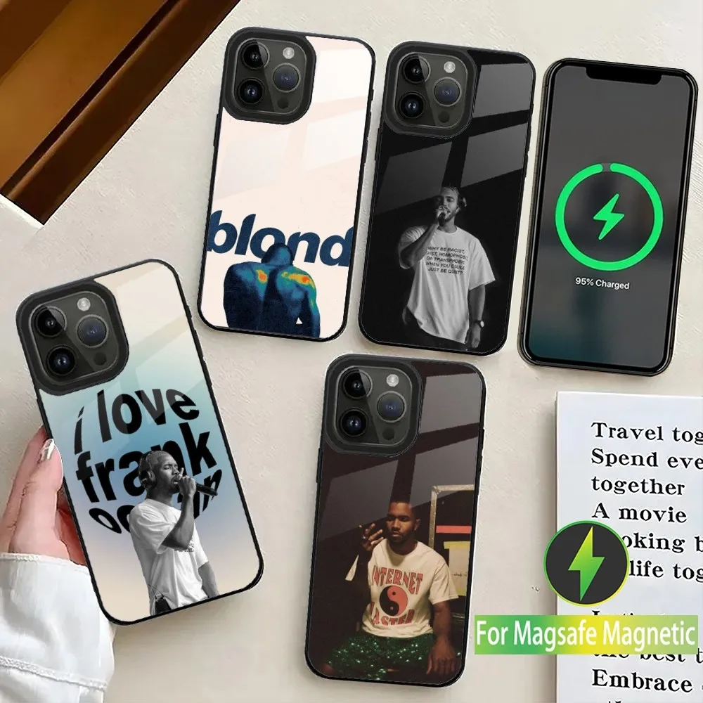 F-Frank Ocean B-Blonde Phone Case For iPhone 16,15,14,13,12,11,Plus,Pro,Max Mini Magsafe Magnetic Wireless Charging