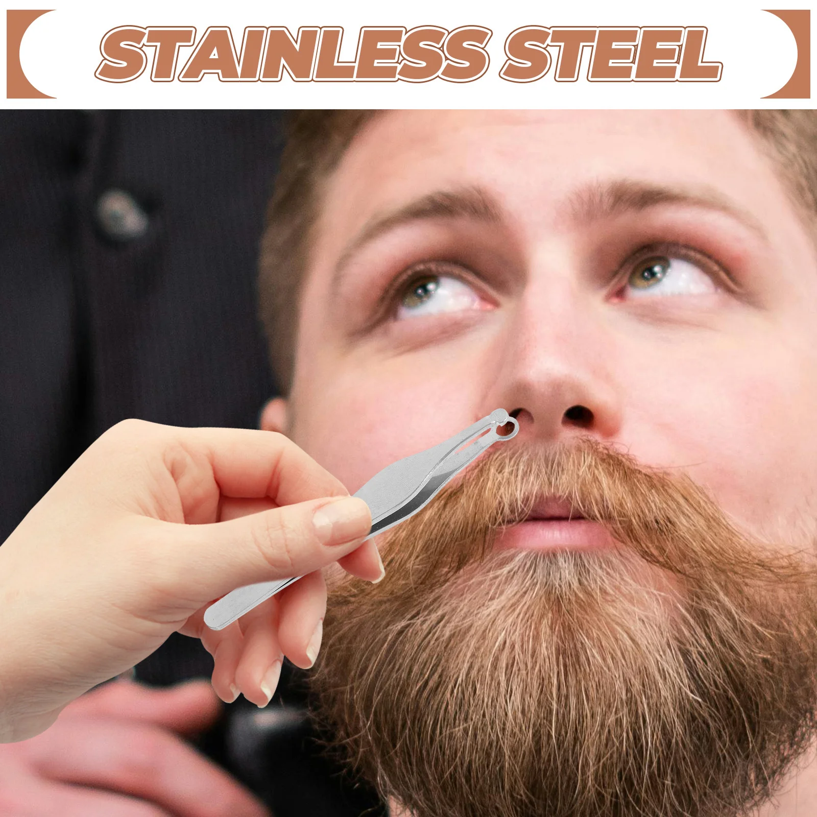 

1Pcs Stainless Steel Nose Hair Scissors Round Head Vibrissa Scissors Safe Precise Nose Hair Trimmer Eyebrow Trimmer Pain Free