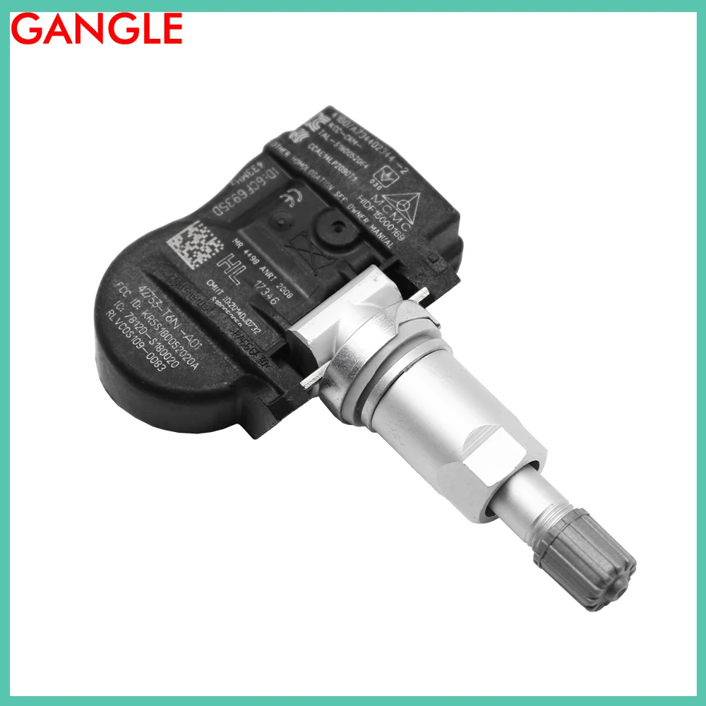 Sensor de pressão dos pneus para 2018-2023 acura rdx tpms 433 mhz acura sensor de pressão dos pneus tpms 42753-t6n-a01 42753-tg7-a51