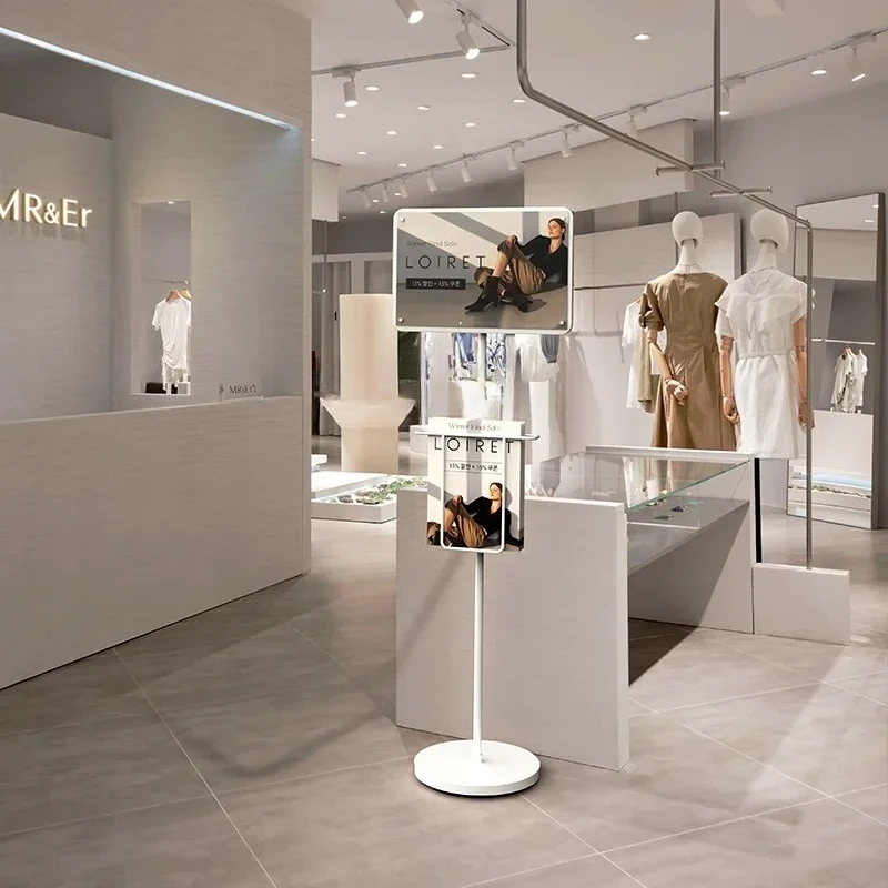 Stehende Anzeigeschilder, Landeschilder, Leitfaden für Einkaufszentren, individuelle Anpassung aus Edelstahl