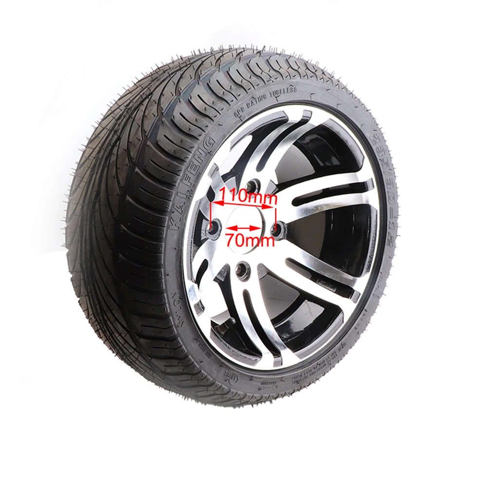 ATV 12-inch Tubeless Tire 235/30-12 Vacuum Tire with Alloy Rim for DIY KART KART Quad Bike Front and Rear Wheels 2