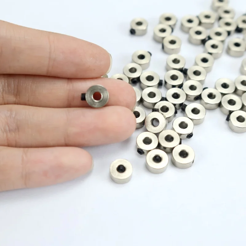 20 Metall-Radklemmringe Achswellenbuchsen Fahrwerksstopper 1,6mm 2,1mm 2,6mm 3,1mm 4,1mm 5,1mm 6,1mm für RC-Modellteile