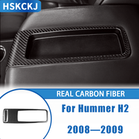 Carbon Fiber Armrest Door Lock Panel Decoration For Hummer H2 2008—2009 Interior Cover Trim Sticker Modification