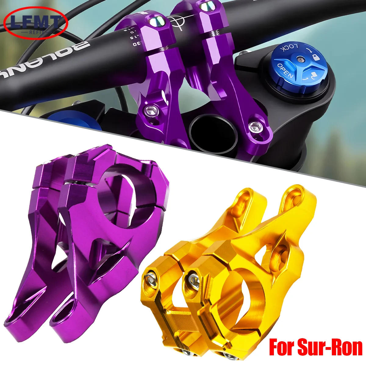 Elektrisches Dirtbike 31,8mm CNC Direct Mount Vorbau-Motocross-Gabel-Lenker-Teile für SurRon Light Bee X S L1E Talaria Sting MX3 X4