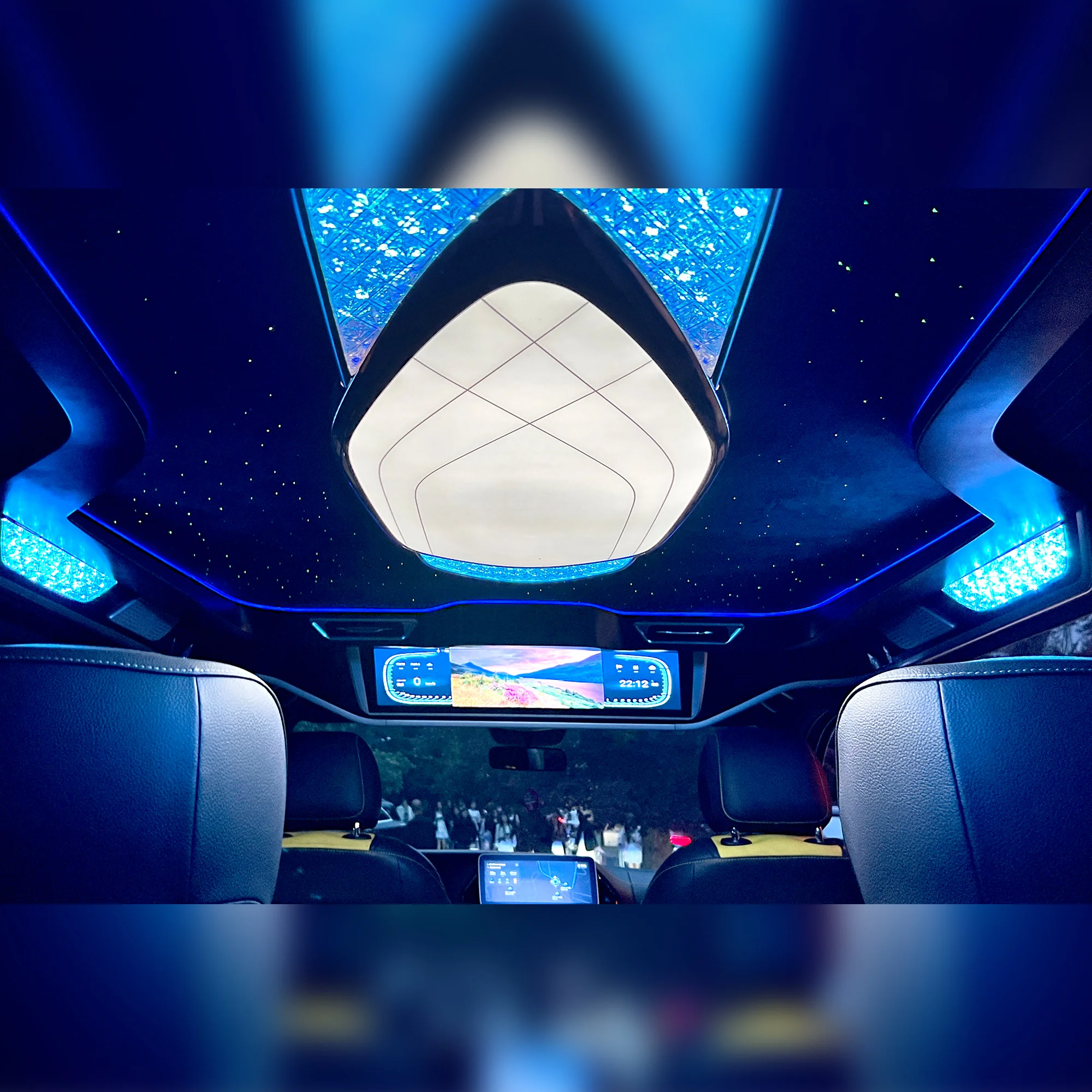 Luxury Surrounding Interior Kit Design ceiling roof light LED Car Central Upgrade for  Vclass Vito W447 V300