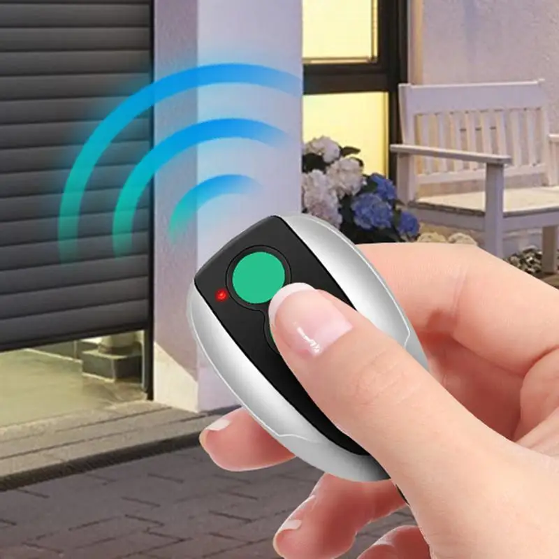 Gate Opener Remote Control 433 MHZ Programmable Garage Door Opener Wireless Through-Wall Gate Clone Key For Rolling Door