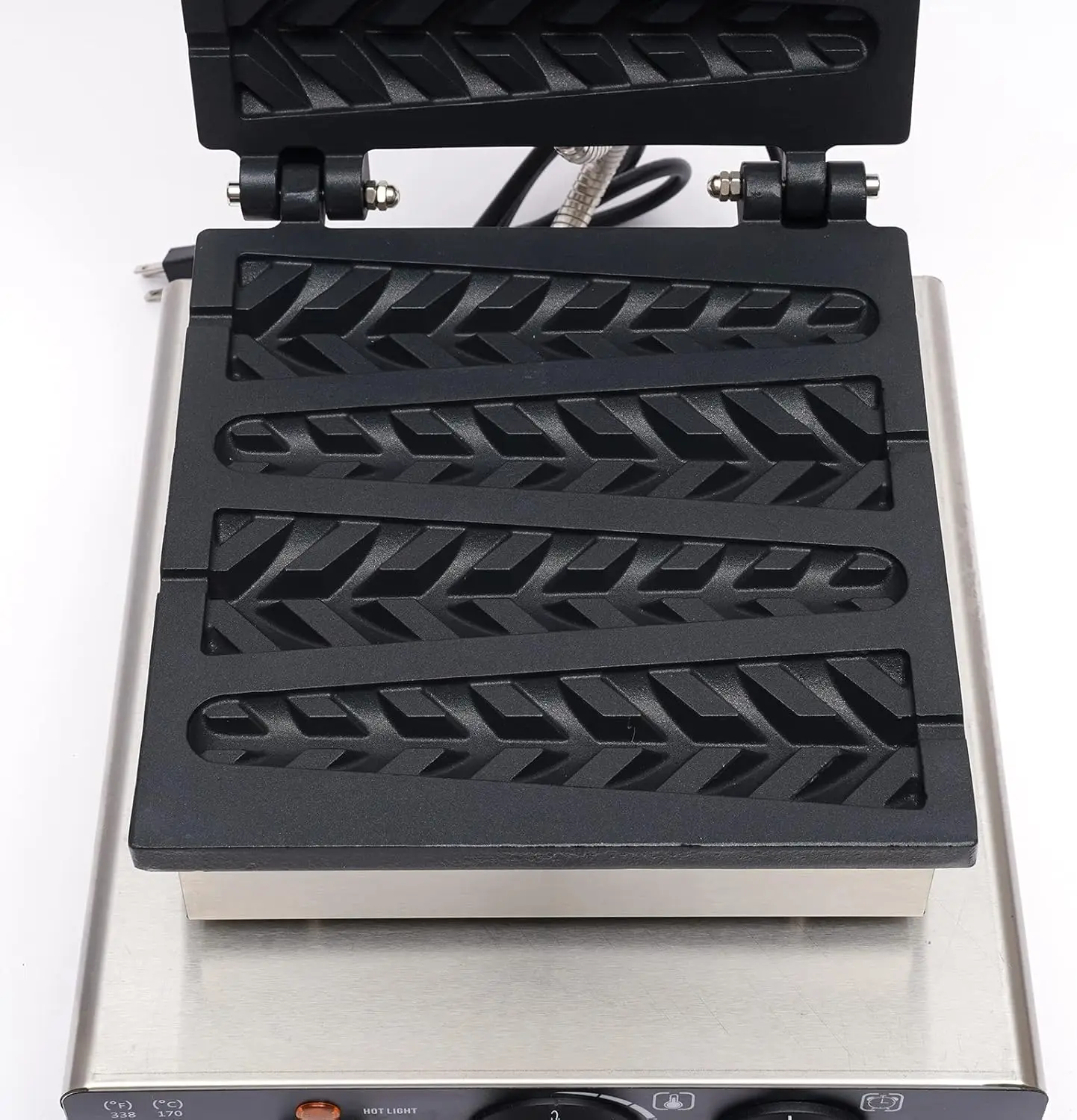 Máquina eléctrica para hacer tortitas y gofres, máquina antiadherente para panqueques, máquina para hacer muffins girada de 110v, máquina eléctrica para hacer muffins, 6 uds.