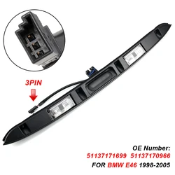 Car Trunk Lid Grip With Key Button For BMW 3 Series E46 320i 323i 328i 330i 98-2005 License Plate Light 51137171699 51137170966