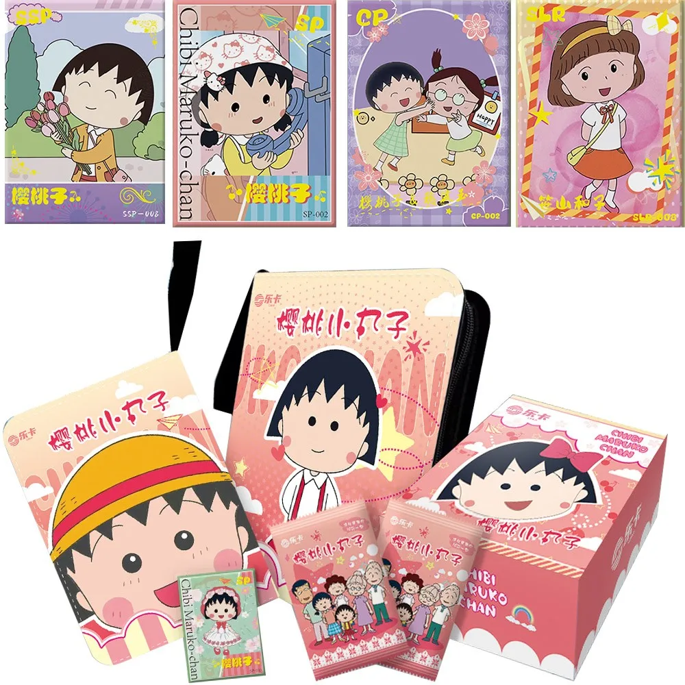 New Leka Chibi Maruko-chan Card Time Collection Cards Innocence Pack Rare Ssp Slr Pr Cards Anime Collection Card Kids Toy Gift