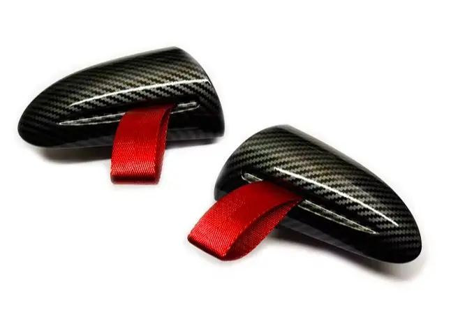 

GT3RS Style with 3 Color Straps Glossy Carbon Fiber Interior Handle Replacement for Porsche 997 911 987 Cayman & Boxster