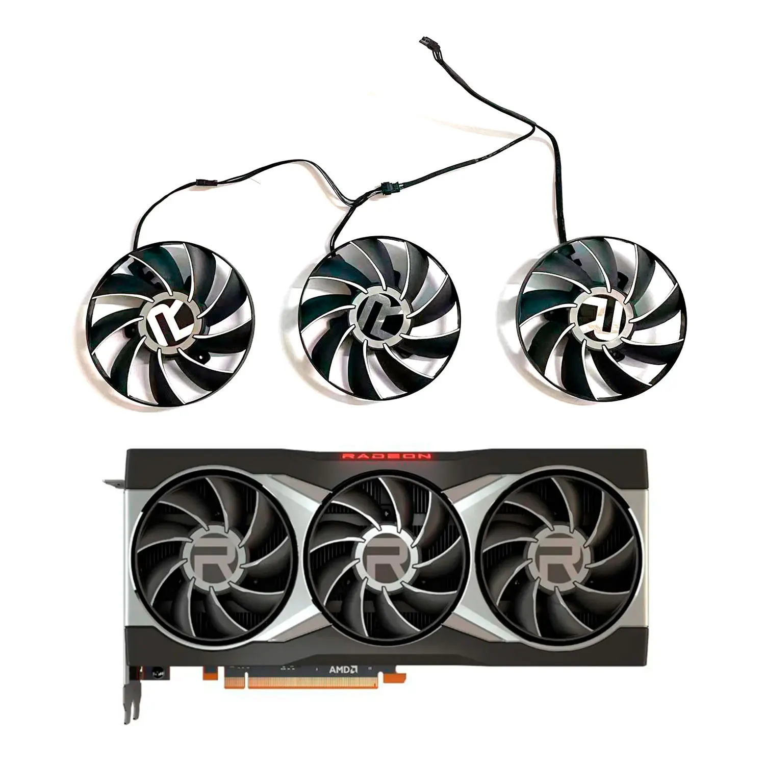 

80MM AUB0812VD-00 GPU Cooler Fan Replacment For ASROCK AMD Radeon RX 6800/6800XT/6900XT 16G Graphics Video Cards Cooling Fans