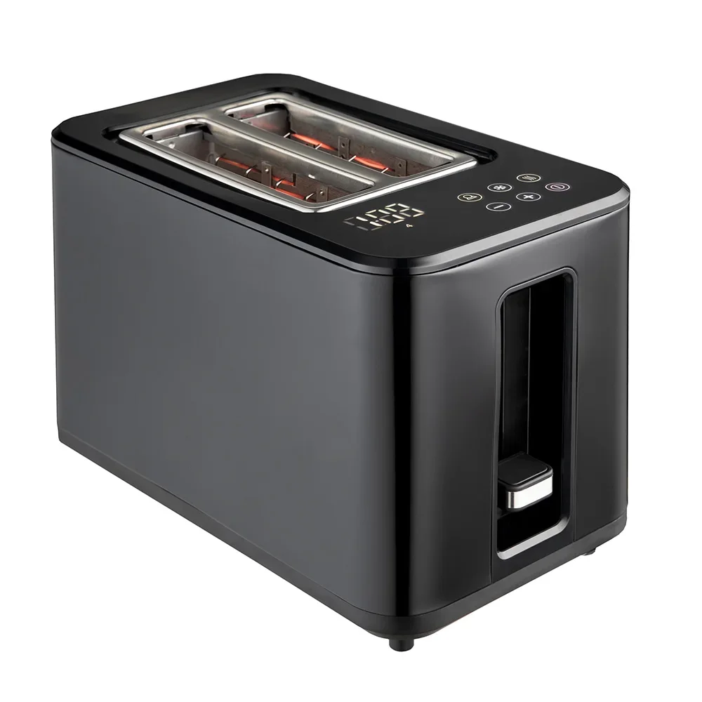 New 2 slice bun bread smart toaster with touch screen LED display automatic oven toster tostadora de pan digital toaster