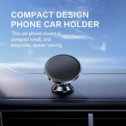 Car Phone Holder Magnetic Suction Type New Suction Cup Type Strong Magnetic Force Fixed in The Car Dash Navigation