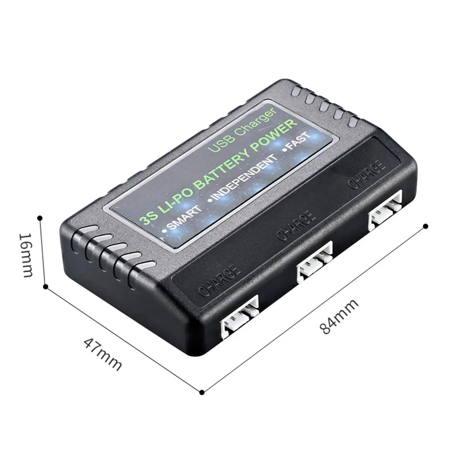 Smart 3S Lithium Battery Charging Box USB Balancer Charger 800ma Triple Port for RC Plane Car Drone Lipo Pack