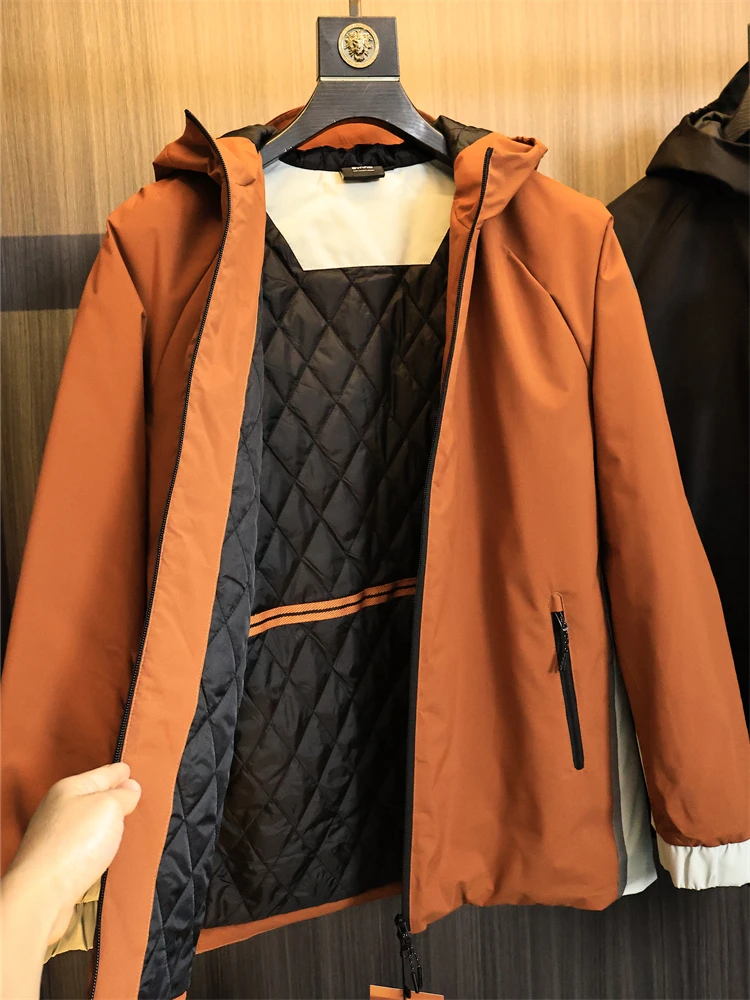 

Men's Outdoor Sports Jacket 2K Stereo Cotton Windproof Waterproof Winter Fashion Urban Style Hooded Thickened Warm Cotton Jacket