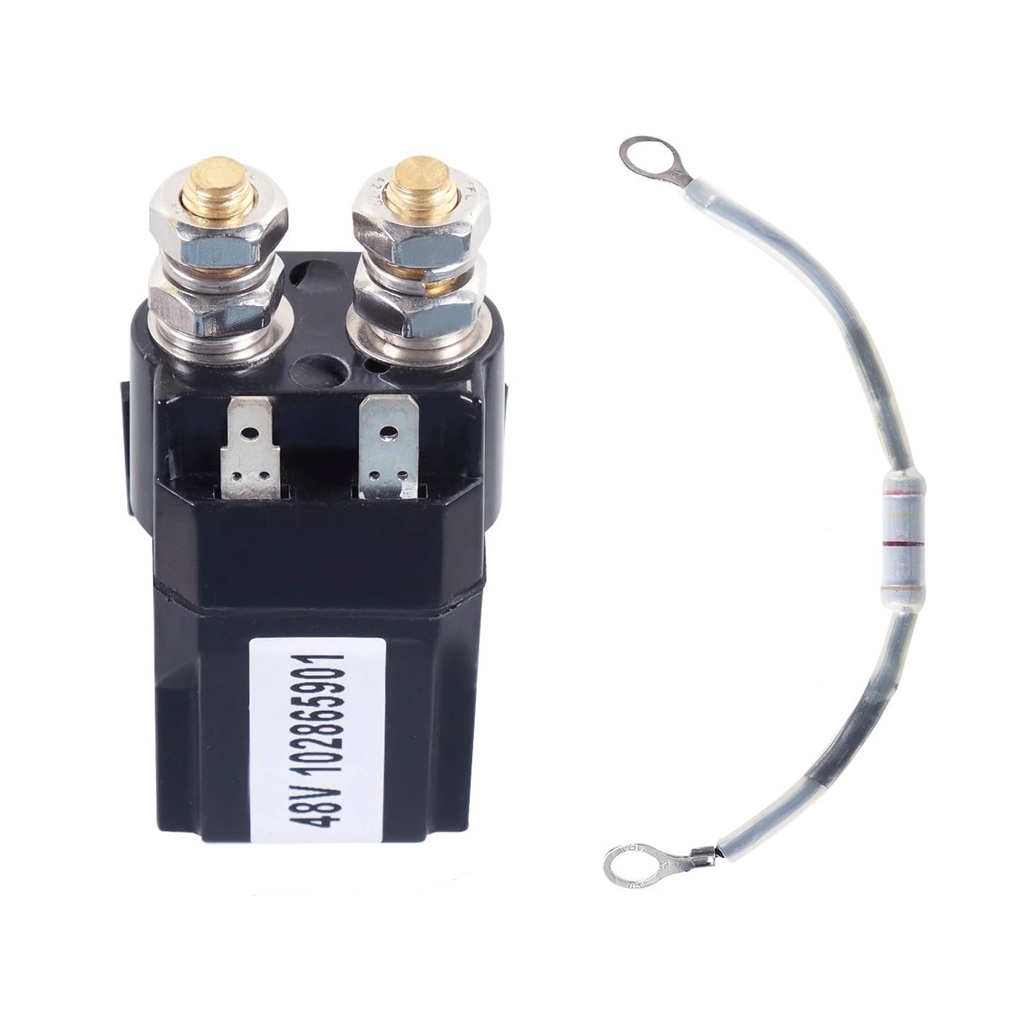 JONBO 102865901 1014947 Electromagnetic Valve Relay With Resistance Wire Compatible with Golf Cart Club Car