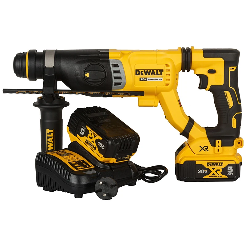 DEWALT DCH263 DCB205 20V Electric Hammer 5.0Ah Battery Sets Construction Site Drill Walls Punching Holes Power Tool