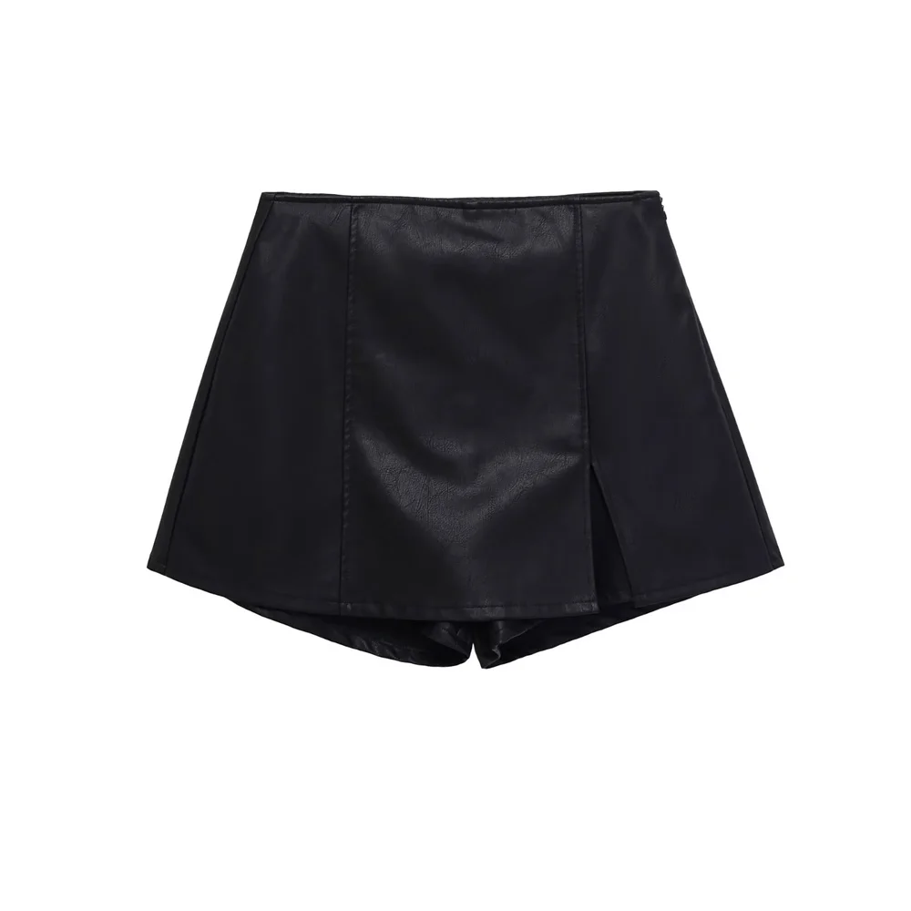 خريف جديد الملابس النسائية الرجعية الملمس ألف خط السراويل عالية مخصر تنورة تنورة قصيرة المألوف تنوعا تنورة بلون واحد