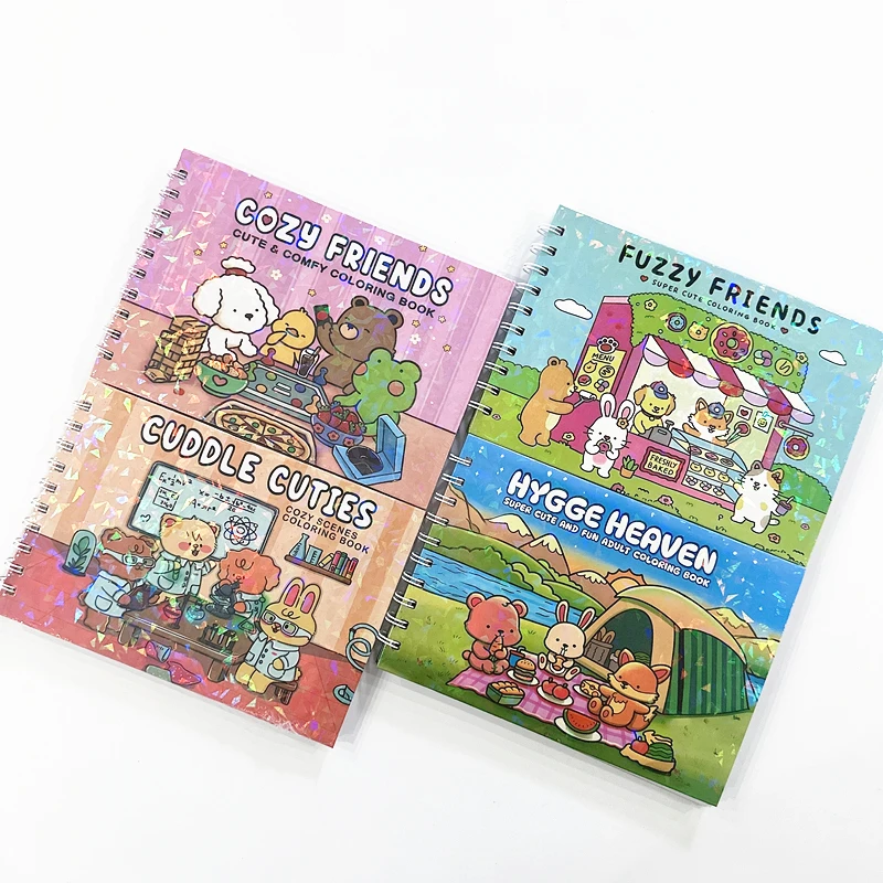 

Hygge Heaven Super Cute Adult Coloring Book - 48 Pages Creative Fun & Stress Relief Activity Book