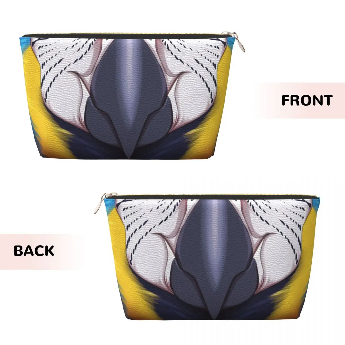 Custom Cute Macaw Beak Travel Cosmetic Bag for Women Parrot Bird Toiletry Makeup Organizer Ladies Beauty Storage Dopp Kit