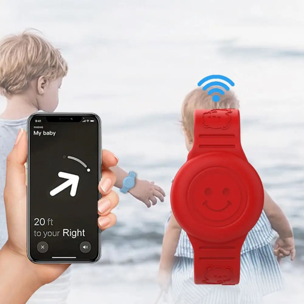 Funda de silicona para pulsera de niños, resistente al agua, soporte de repuesto para Apple Airtag