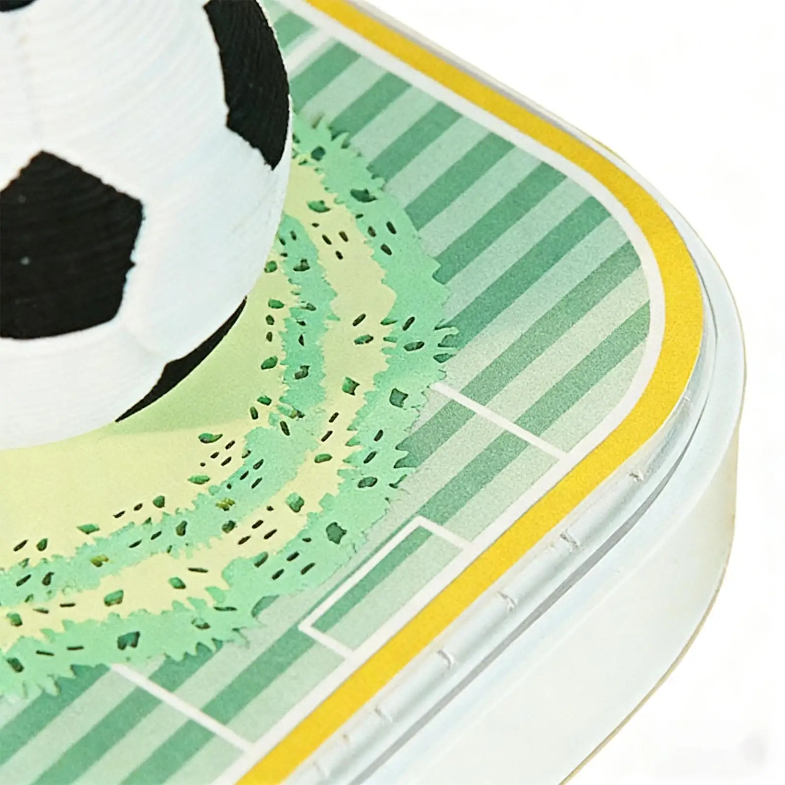 

3D Calendar 2026 Soccer Shape Tabletop Decor Tear Away Desk Calendar For Fans Sports Enthusiasts Freelancers Teachers Office