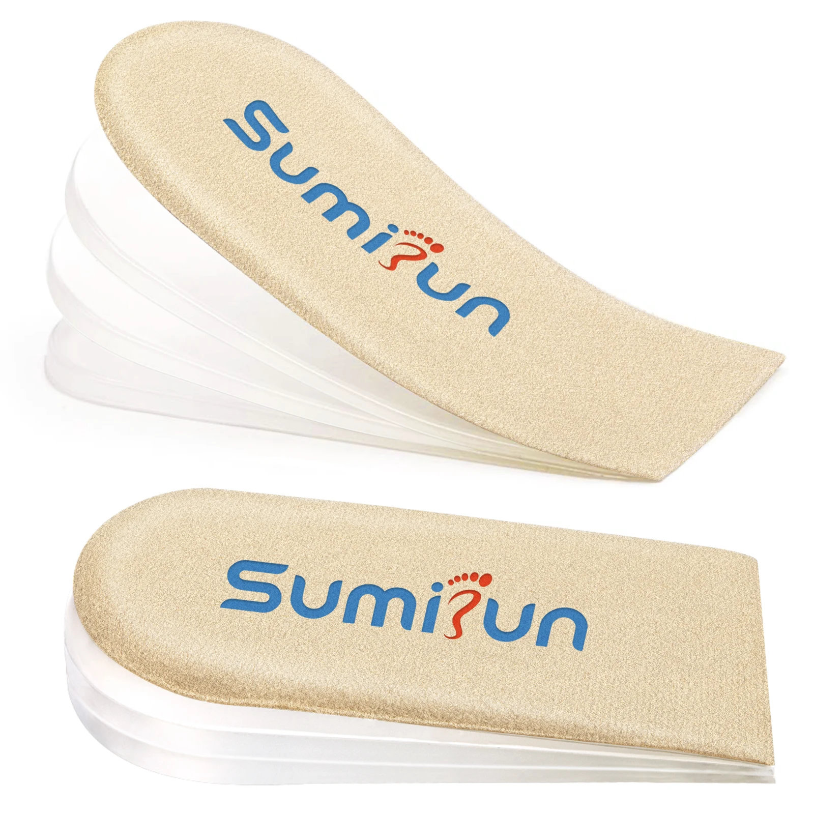 Sumifun Heel Lift Inserts Gel Shoe Heel Inserts Women Adjustable Orthopedic Heel Pad Insole Heel Pain Leg Length Discrepancies