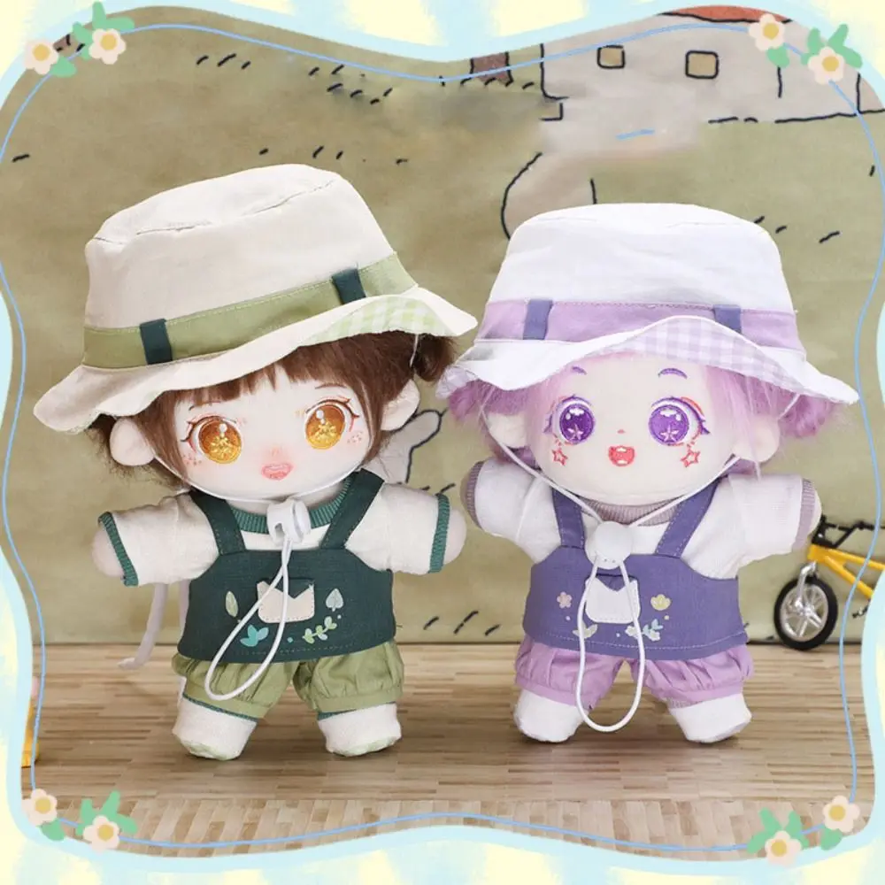 Fashion Doll Fashion Hats New Multistyles Casual Wear Gardener Apron Set Dolls Accessories 20cm Cotton Doll/EXO Idol Dolls